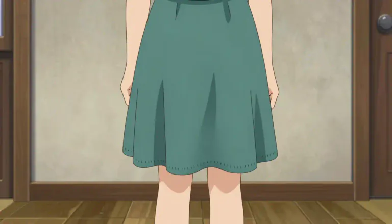 Visual representation of "hemline" - The hemline is the lowest edge of a piece of clothing, especially a dress or skirt.