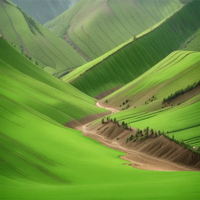 Visual representation of "denude" - To remove all trees and plants from an area