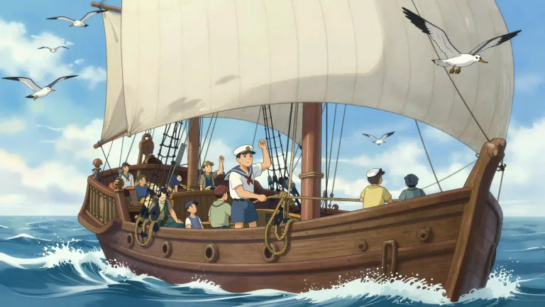 Visual representation of "seafaring" - Relating to the activity of travelling by sea, especially as a job or for pleasure.