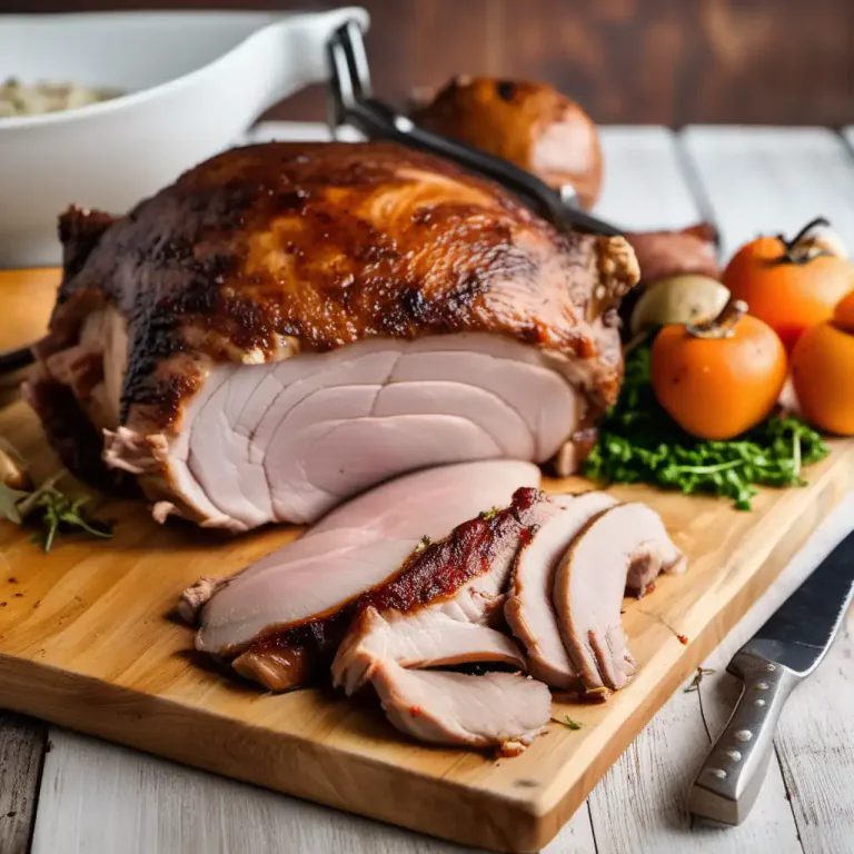 Visual representation of "butt" - The end piece of a smoked meat, often pork.