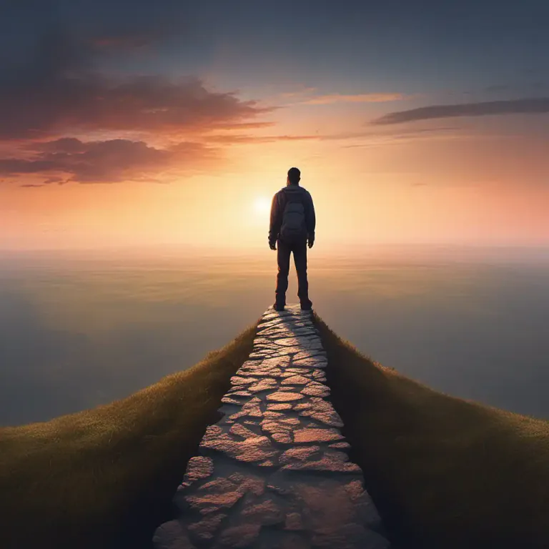 Visual representation of "start on at" - To commence a journey or process from a specific place or time.