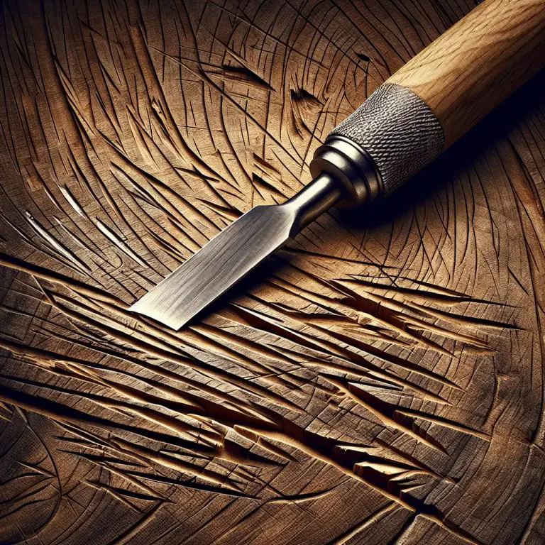 Visual representation of "gouge" - To damage or injure by tearing or lacerating deeply.