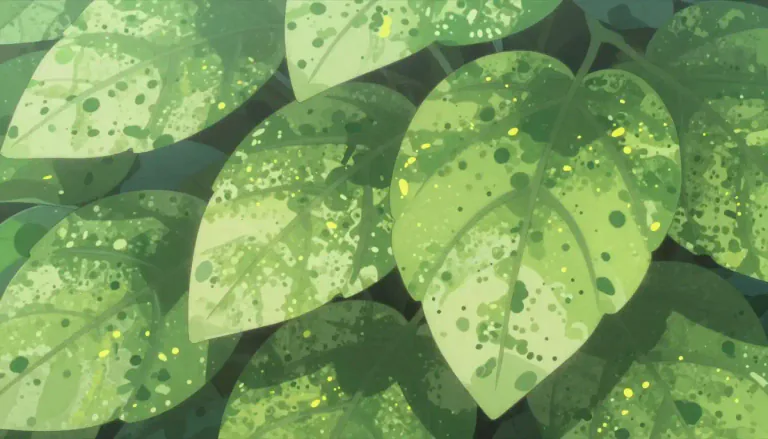 Visual representation of "mottling" - The act of marking with spots or blotches of different colors.