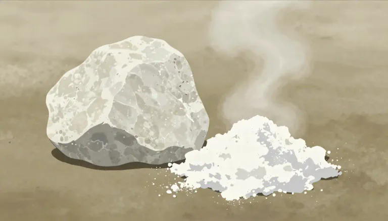 Visual representation of "talc" - A soft, commonly white mineral, that can be ground into a powder