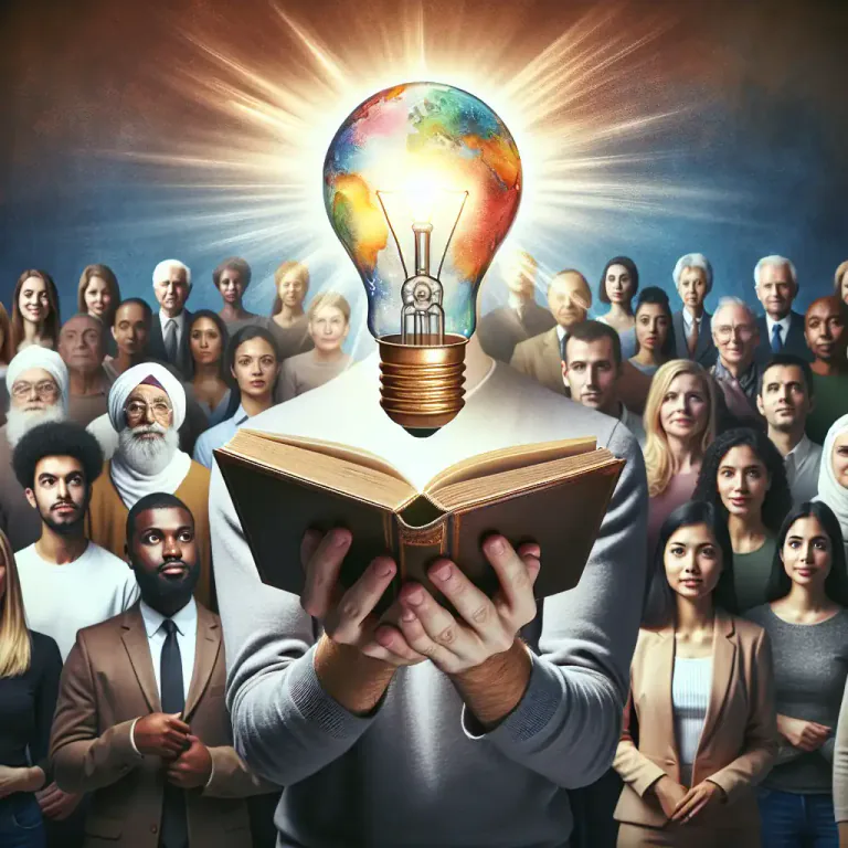 Visual representation of "impresario" - A person who introduces and encourages new ideas or activities.