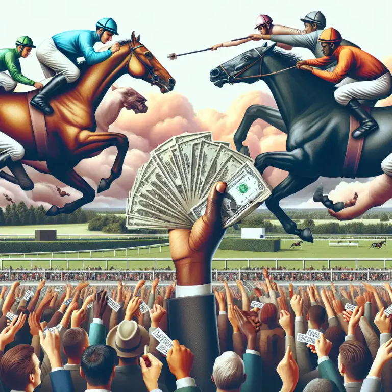 Visual representation of "sweepstake" - A kind of bet where the winnings are the stakes put up by the gamblers themselves