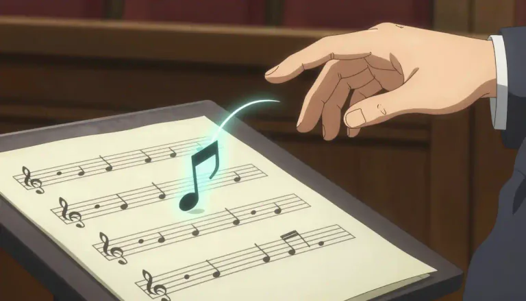 Visual representation of "fermata" - A symbol in musical notation indicating that a note should be held longer than its usual duration.