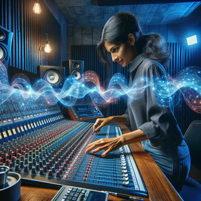 Visual representation of "doctor" - To add sound to a film or recording to enhance or change its original sound quality.
