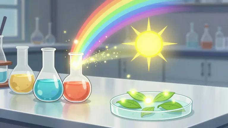 Visual representation of "photochemistry" - Photochemistry is the branch of chemistry that studies the interactions between light and chemical substances.
