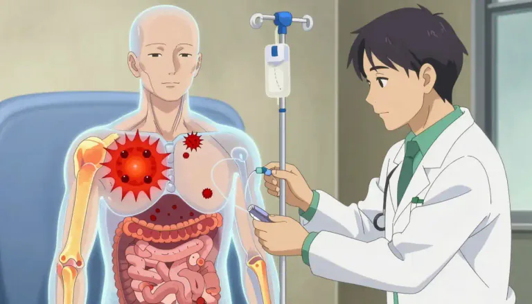 Visual representation of "infliximab" - Infliximab is a medication used to reduce inflammation in diseases like rheumatoid arthritis and Crohn's disease by blocking a protein in the body that causes inflammation.