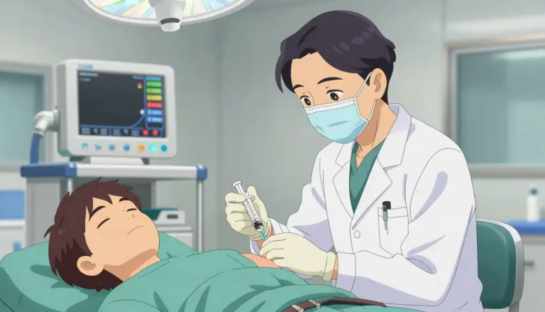 Visual representation of "bupivacaine" - A powerful local anesthetic used primarily for pain relief during surgical procedures.