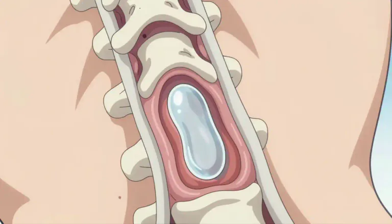 Visual representation of "syrinx" - A fluid-filled cavity or duct that can occur in the spinal cord.