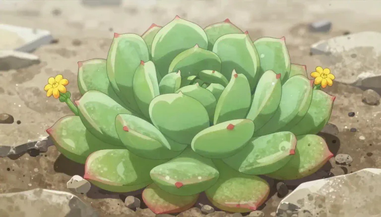 Visual representation of "sedum" - A type of succulent plant belonging to the genus Sedum, known for its thick, fleshy leaves and ability to thrive in dry conditions.