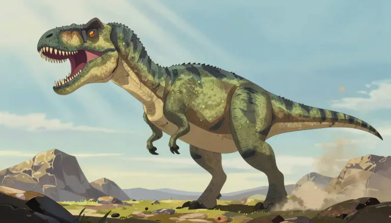 Visual representation of "tyrannosaur" - A member of the family Tyrannosauridae, which includes several species of large theropod dinosaurs.