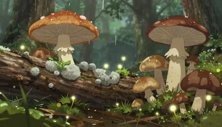 Visual representation of "fungal" - relating to fungi, a type of organisms like mushrooms, mold or yeast