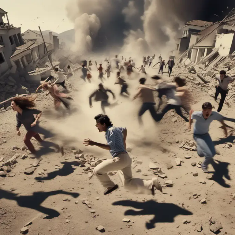 Visual representation of "judgement" - A calamity viewed as divine punishment