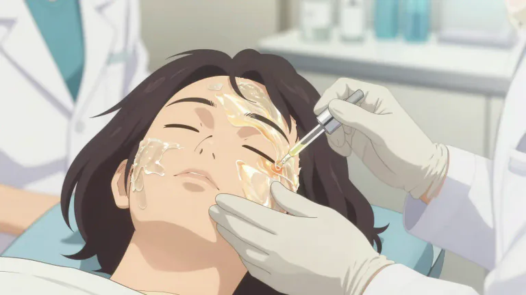 Visual representation of "glycolic" - Glycolic acid is a colorless, odorless organic acid used in skin care products for exfoliation and improving skin appearance.