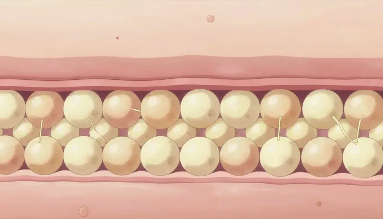 Visual representation of "keratinocyte" - Keratinocytes are specialized skin cells that produce keratin, a protein essential for the structure and protection of the skin.
