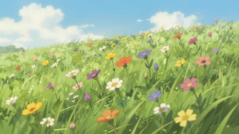 Visual representation of "wildflower" - A flower that grows naturally in the wild.