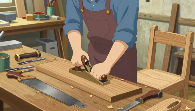 Visual representation of "carpentry" - The activity or job of making and repairing things in wood.
