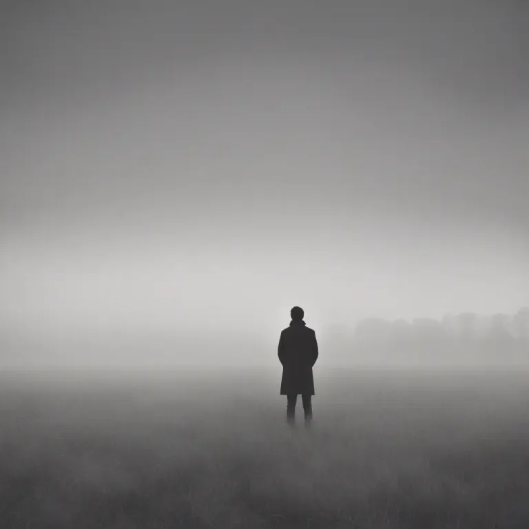 Visual representation of "lose sight of somebody/something" - To not be able to see someone or something anymore because it is too far away or it is hidden from view