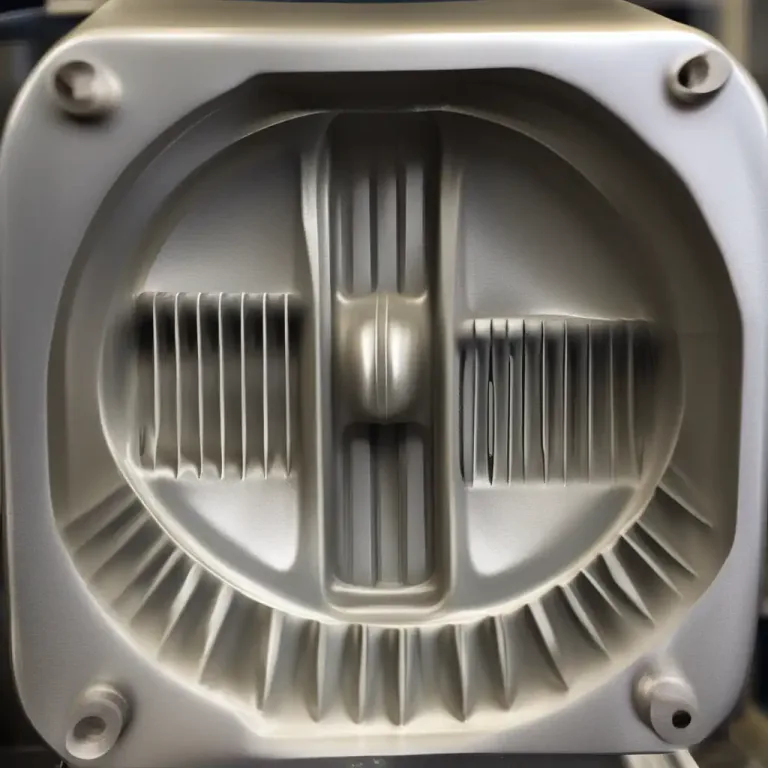 Visual representation of "gill" - A narrow part in the focus of material in a metal casting mold.