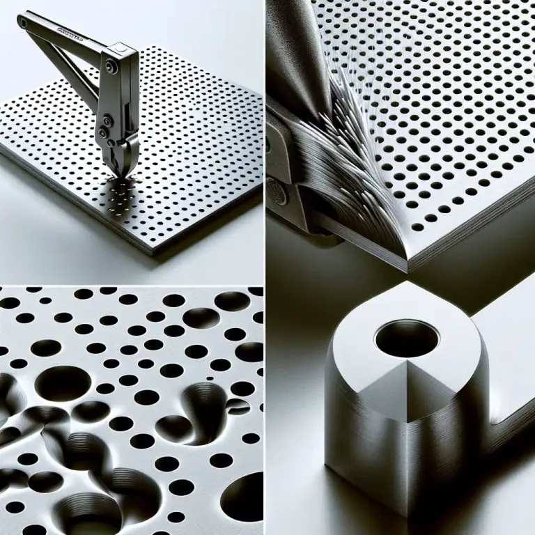 Visual representation of "perforation" - The action of perforating or being perforated