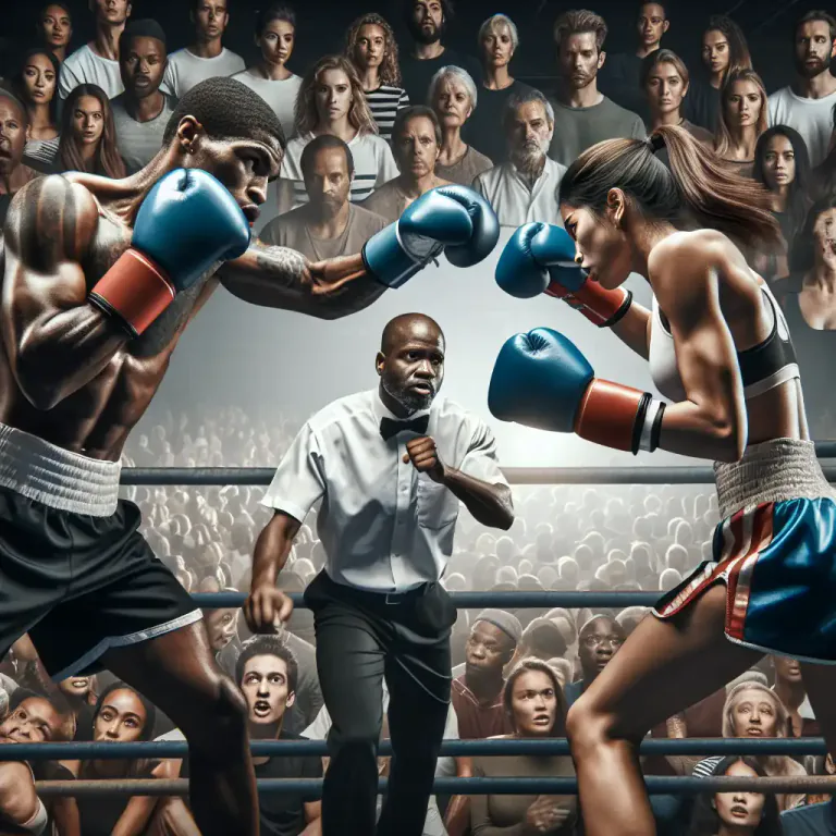 Visual representation of "box" - To hit with fists, usually as a sport