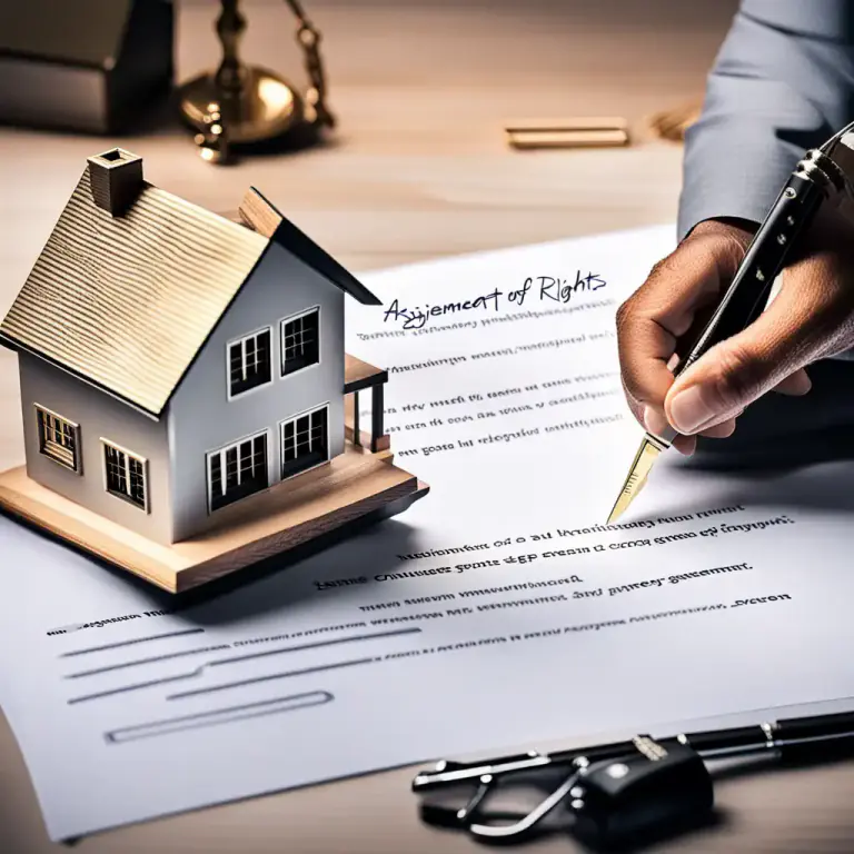 Visual representation of "assignment" - The transfer of a right or property from one party to another
