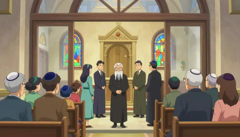 Visual representation of "shul" - A shul is a synagogue, a place where Jewish people gather for worship, prayer, and community events.