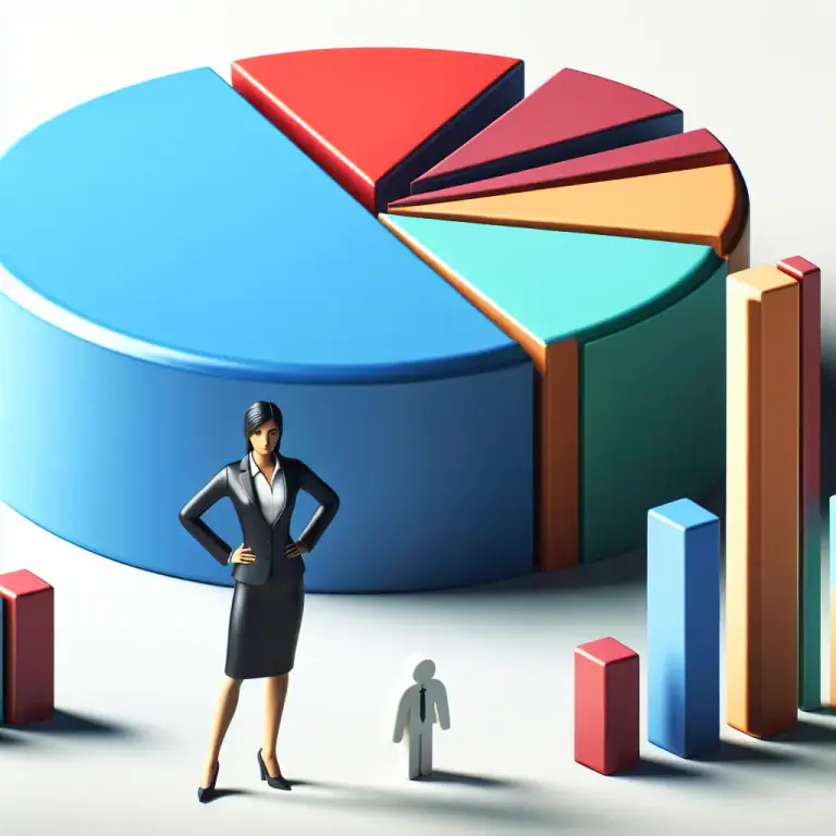 Visual representation of "stake" - A part or share in a business or project.
