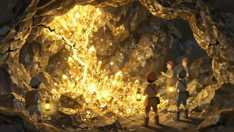 Visual representation of "motherlode" - A major source of a desired resource, especially minerals such as gold.