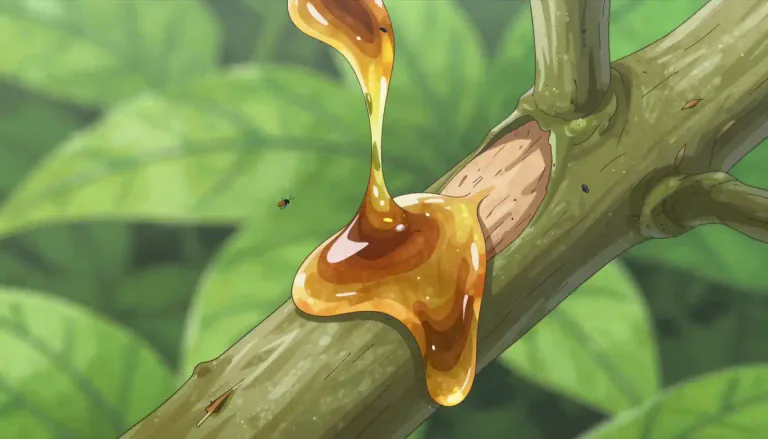 Visual representation of "exudative" - Pertaining to something that has the property of exuding or oozing out.