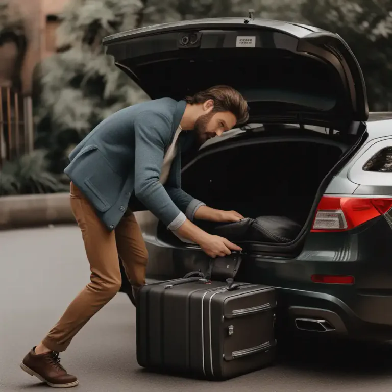 Visual representation of "boot" - The trunk of a car