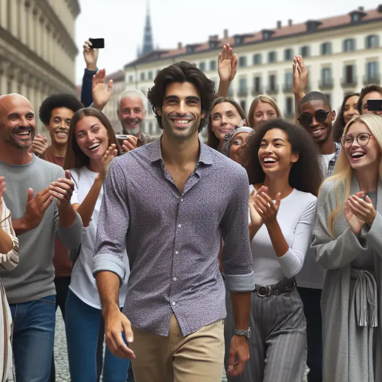 Visual representation of "claque" - A group of fawning admirers.