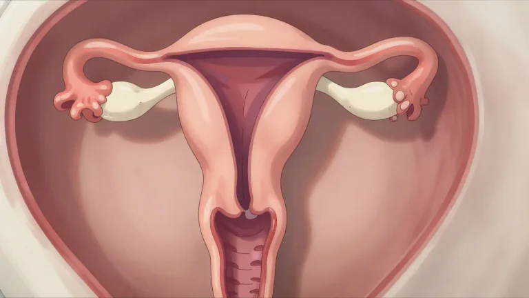 Visual representation of "cervix" - The narrow passage forming the lower end of the womb in a female body.