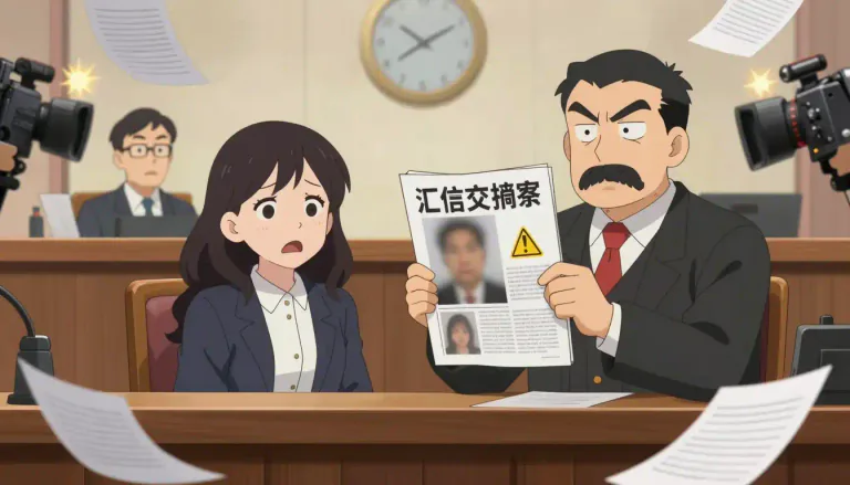 Visual representation of "libellous" - It means something that defames or disparages someone, which could lead to a legal case.