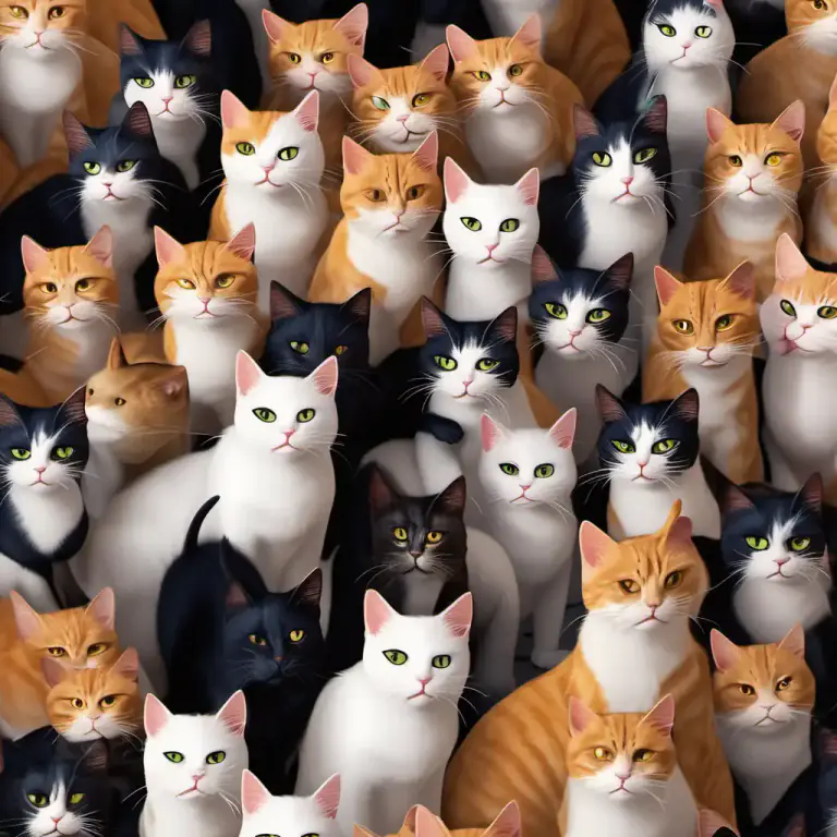 Visual representation of "like herding cats" - Trying to manage or control many people or things that are difficult to deal with or organize.