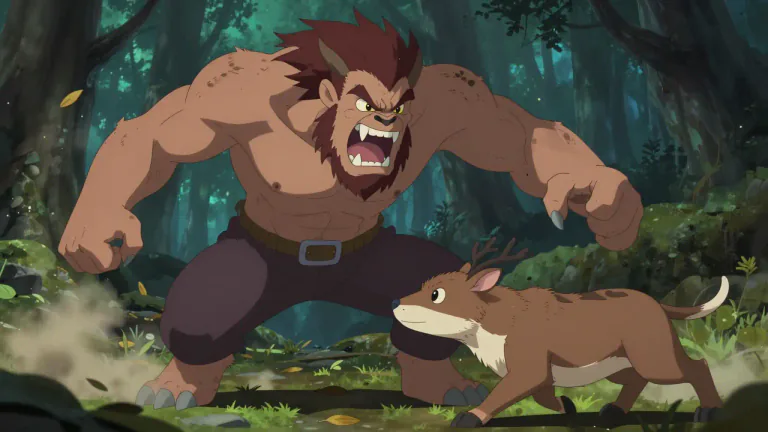 Visual representation of "savage" - Very violent, aggressive or fierce.