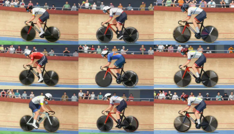 Visual representation of "omnium" - A cycle racing event consisting of several different races.