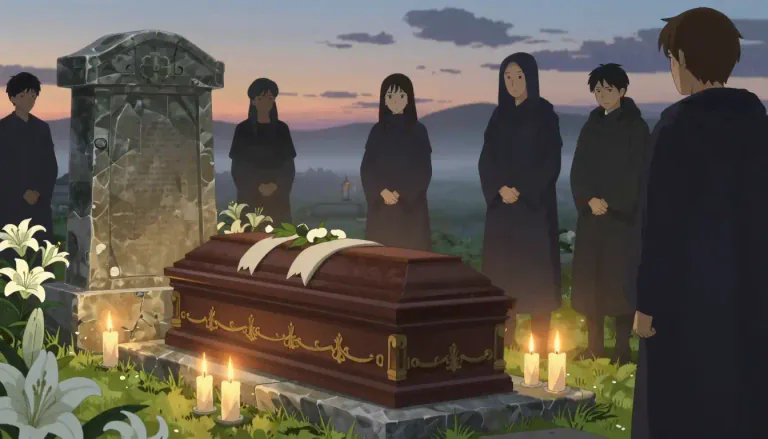 Visual representation of "funerary" - related to death, funerals, or burial ceremonies