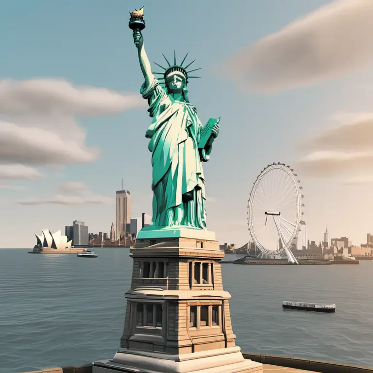 Visual representation of "across the pond" - Refers to the Atlantic Ocean, often when discussing travel between the United Kingdom and the United States or vice versa.