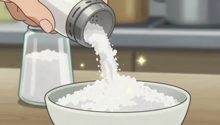 Visual representation of "iodized" - Salt that has been treated with iodine to prevent deficiency.