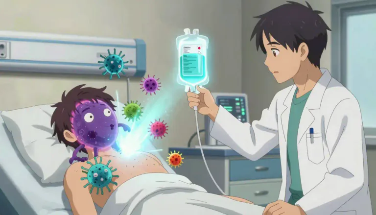 Visual representation of "vancomycin" - A powerful antibiotic used to treat severe bacterial infections, especially those caused by MRSA.