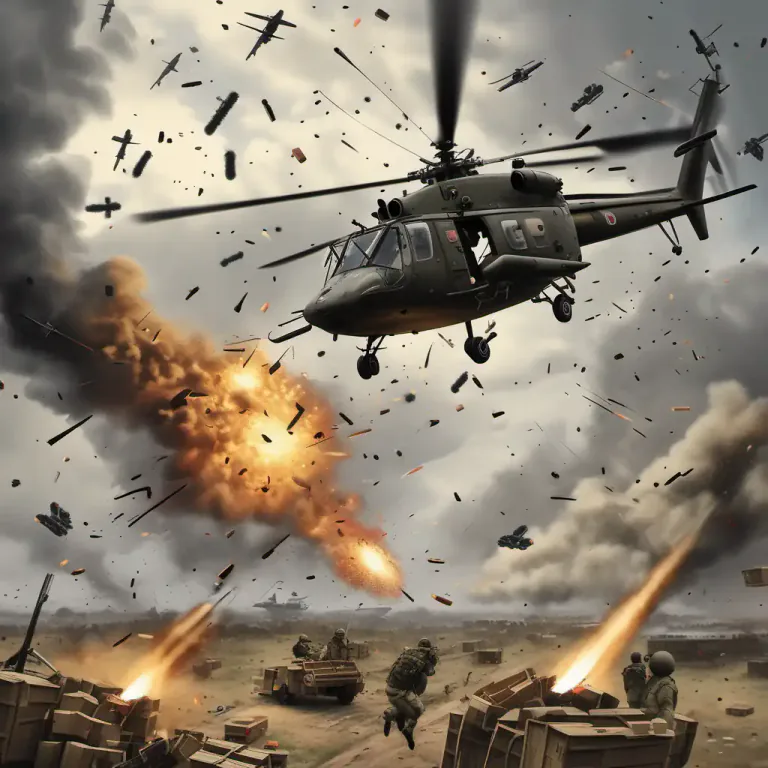 Visual representation of "flak" - Anti-aircraft fire