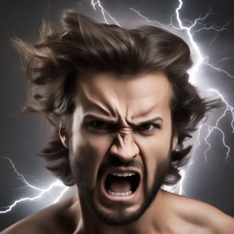 Visual representation of "stormy" - Full of strong emotions, like anger or excitement