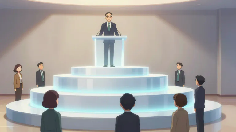 Visual representation of "rank" - A level in a structure or system that shows importance or authority.