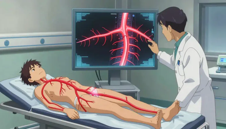 Visual representation of "arteriography" - Arteriography is a medical imaging technique used to visualize the arteries in the body.