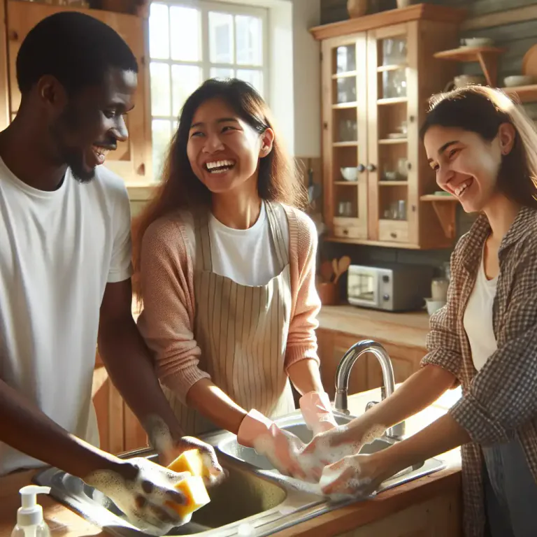 Visual representation of "jolly" - Encourage someone in a friendly way to do something