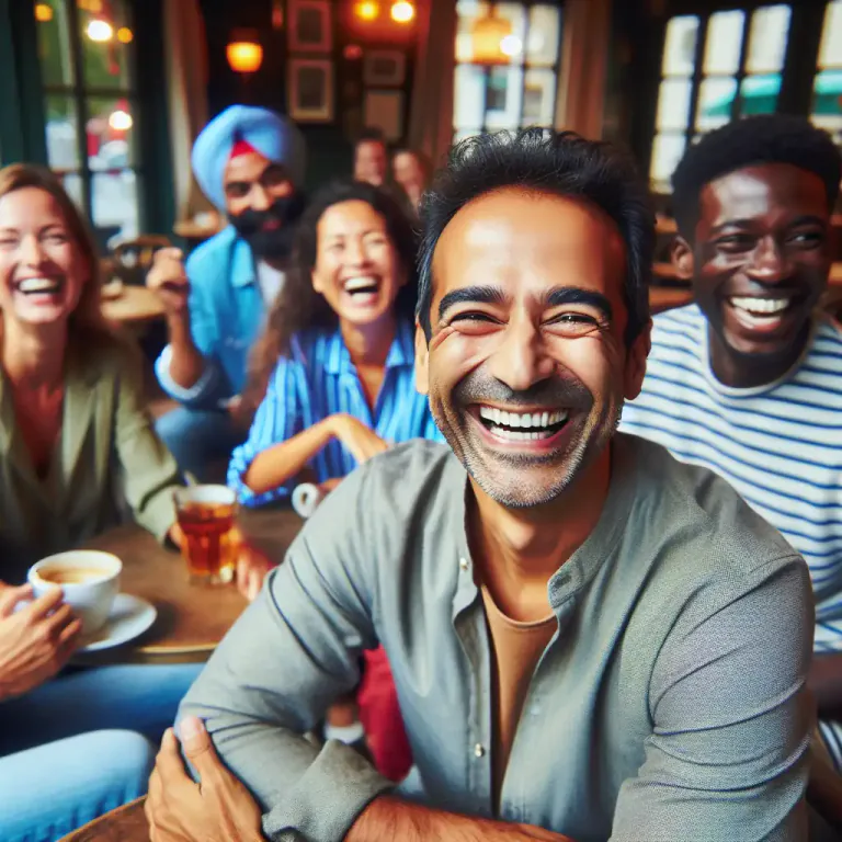 Visual representation of "humorous" - Having or showing a sense of humor.